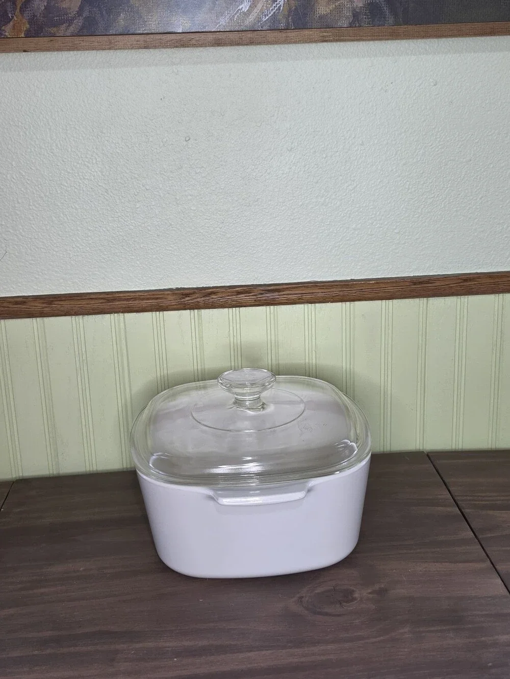 Corning Ware 3qt Blue Flower Design